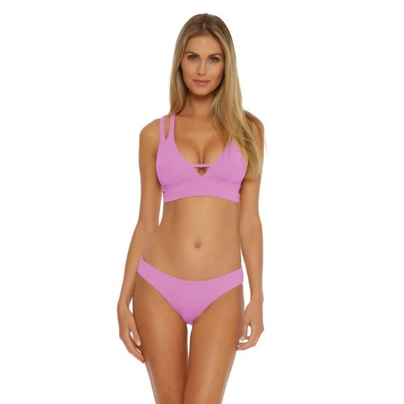 Becca Color Code Hipster Bikini Bottom Orchid Women's Size Large - Picture 1 of 10